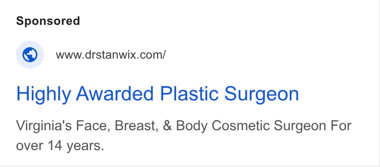 Stanwix Plastic Surgery ad creative