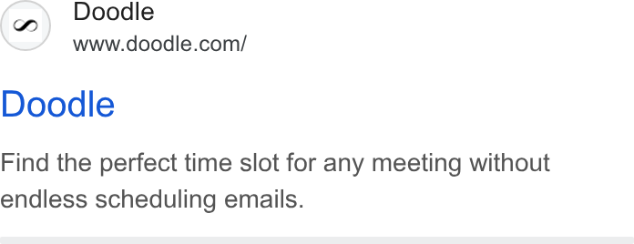 Doodle ad on Google Ads: Doodle Find the perfect time slot for any meeting without endless scheduling emails.
