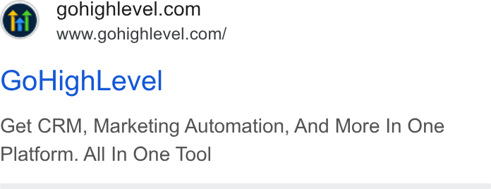 HighLevel ad on Google Ads: www.gohighlevel.com/ Go High Level Get CRM, Marketing Automation, And More In One Platform. All In One Tool