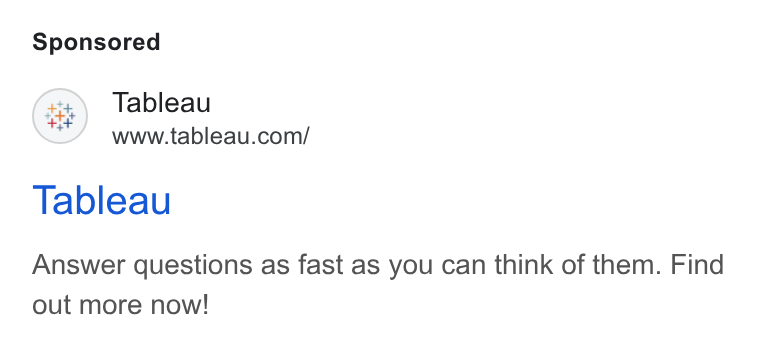 Tableau GDN Ad