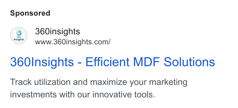 360insights ad on Google Ads