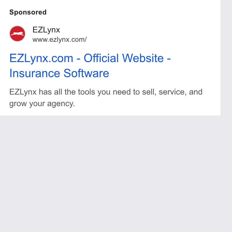 EZLynx ad on Google Ads: EZLynx.com - Official Website - Insurance Software EZLynx has all the tools you need to sell, service, and grow your agency.
