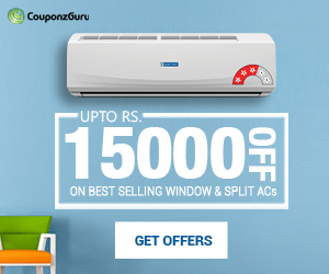 Air Conditioners – Upto Rs.20,000 Off On Best-Selling Air Conditioners + EMI Offers - Price 20000 33 % Off  