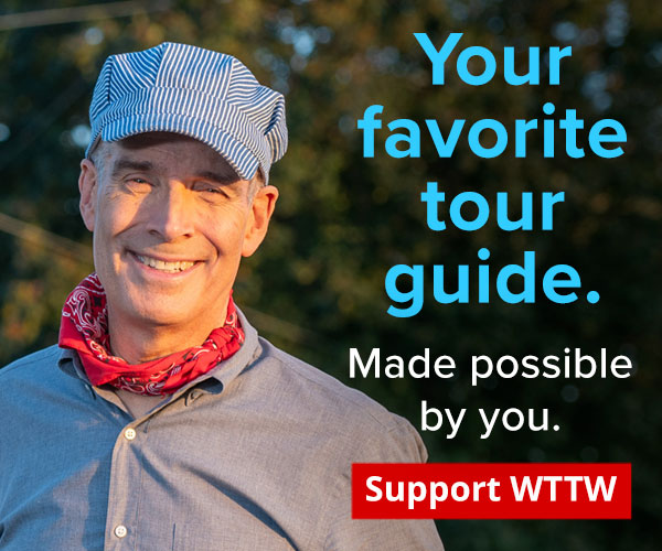 Your favorite tour guide. Made possible by you. Support WTTW. Pictured: WTTW host Geoffrey Baer.