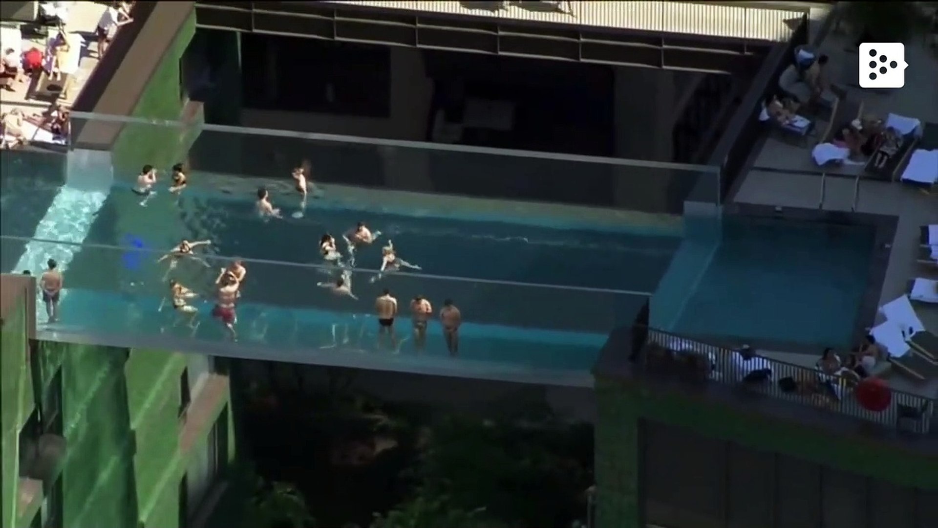 Ampliffy TV in English London has a floating swimming pool from which to enjoy the city views