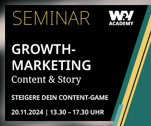 Seminar Growth-Marketing Content & Story: Steigere Dein Content-Game