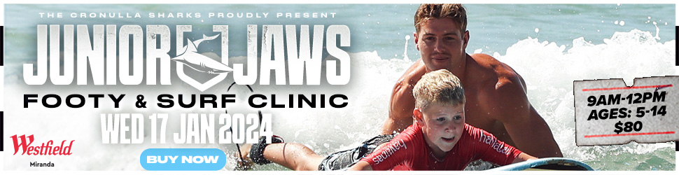 Junior Jaws Footy & Surf Clinic - BUY NOW