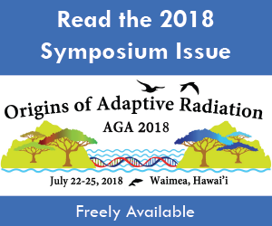 Origins of Adaptive Radiation. AGA 2018. Discover the 2018 Symposium Issue. 