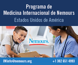 Programa de Medicina Internacional de Nemours. Estados Unidos de America. Nemours. IMinfo@nemours.org +1 302 651 4993.