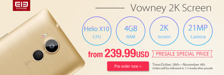 Vowney 2K Screen Presale Special Price From $239.99