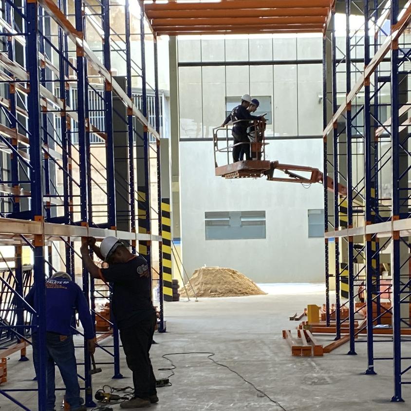 Projeto de porta palete industrial instalado 7