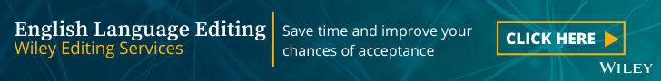 English Editing from Wiley Editing Services - Save time and improve your chances of acceptance. Learn more