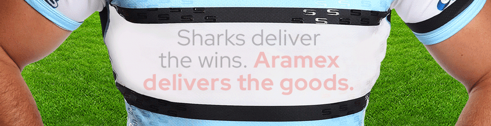 aramex Proud sponsors of the boys in the black, white & blue