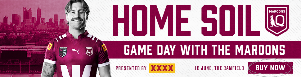 Home soil - Game day with the Maroons