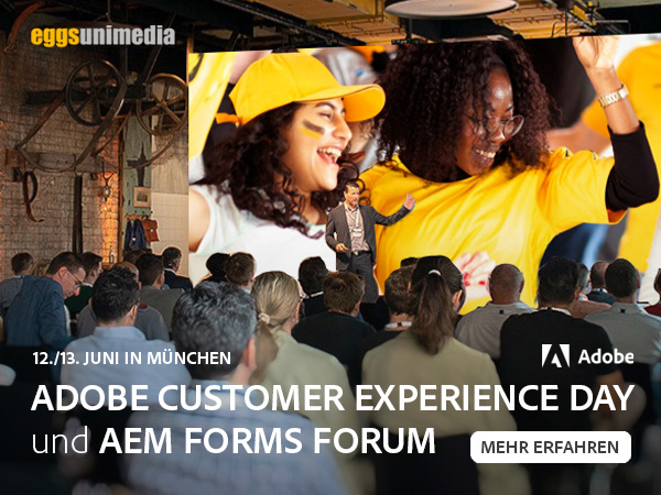 Adobe Customer Experience Day 2024 - 12. Juni 2024, MOTORWORLD München, 09:30 - 18:00 Uhr