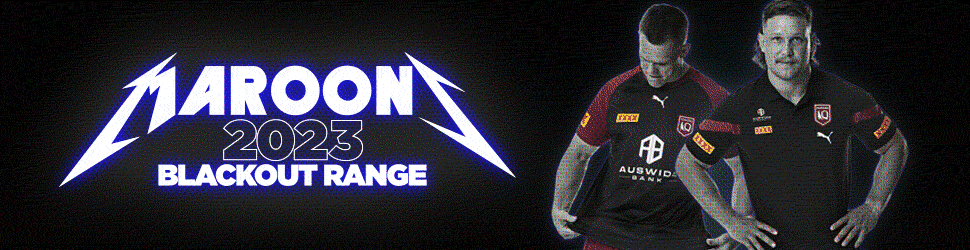 Maroons 2023 Blackout Range - Available Now - maroonsshop.com