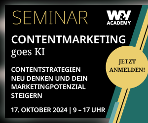 Seminar Contentmarketing goes KI