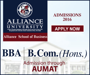 Apply for BBA and B.Com. 2016 at Alliance University