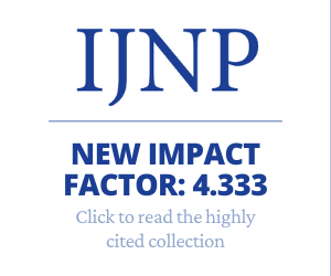 Picture including text: IJNP. New impact factor: 4.333. Click to read the highly cited collection.