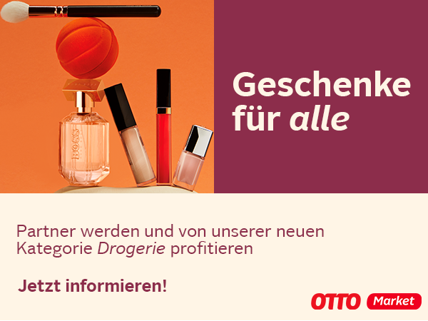 Otto Market - Partner werden und von unserer neuen Kategorie Drogerie profitieren.