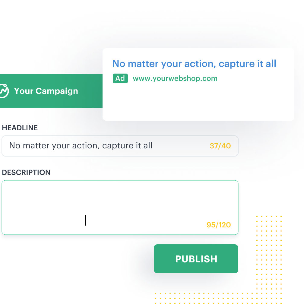 Create Google Ad Account for free. Use the Campaign Creation Tool for free. Get started.