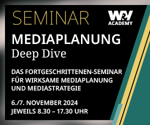 W&V Onlineseminar Mediaplanung Deep Dive | 6./7. November 2024