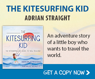 The Kitesurfing Kid The Kitesurfing Kid Goes to New Zealand  by Adrian Straight & With Natalie Schutt